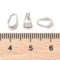 シェグレース ブラス スナップオン ベイル  カドミウムフリー＆ニッケルフリー＆鉛フリー  プラチナ  8x5x4.5mm  穴：7x4mm&nbsp;XGRQ1U666-374P