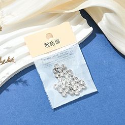 シェグレイスの真鍮ビーズ  カドミウムフリー＆ニッケルフリー＆鉛フリー  テクスチャフラットラウンド  プラチナメッキ  5.2x2.7mm  穴：0.6~1mm&nbsp;XGRQ1H996-336P