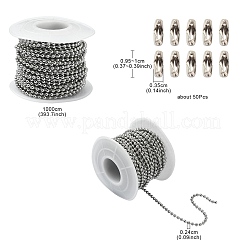 10M 304 Stainless Steel Ball Chains&nbsp;CHS-YW0001-03