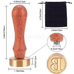 1Pc Golden Tone Brass Stamp Head&nbsp;DIY-CA0006-33B