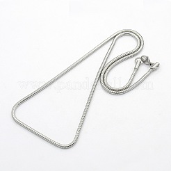 Tarnish Resistant Men's 304 Stainless Steel Snake Chain Necklaces&nbsp;STAS-O037-74P