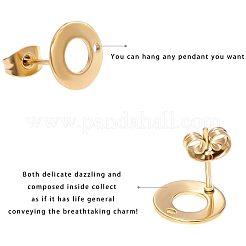 304 Stainless Steel Stud Earring Findings&nbsp;STAS-PH0019-09