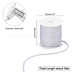3-Ply Polyester Cord&nbsp;OCOR-WH0033-17B