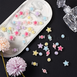 120Pcs 3 Style Transparent Acrylic Beads&nbsp;TACR-BT0001-03