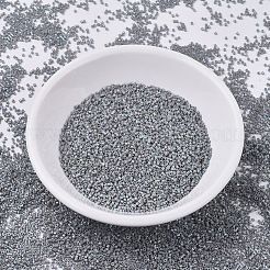 MIYUKIデリカビーズ小  シリンダー  日本製シードビーズ  15/0  （dbs0168)不透明グレーab  1.1x1.3mm  穴：0.7mm  約35000個/袋  100 G /袋&nbsp;SEED-J020-DBS0168