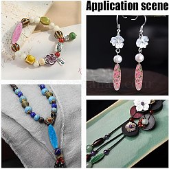 8Pcs 4 Colors Normal Lampwork Beads&nbsp;FOIL-AR0001-01