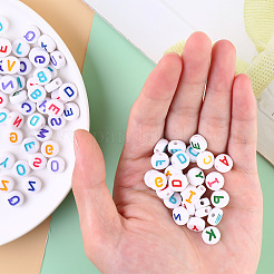 Opaque White Acrylic Beads&nbsp;SACR-YW0001-23D