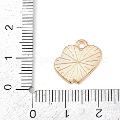 バレンタインデー合金エナメルペンダント  ライトゴールド  ハート  15x15x1.5mm  穴：1.8mm&nbsp;ENAM-I084-01KCG-23