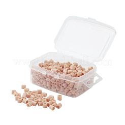 子供用1箱5mmハマビーズpediyヒューズビーズリフィル  チューブ  桃パフ  5x5mm  穴：3mm  約500個/箱&nbsp;DIY-X0047-18-B