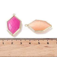 Cat Eye & Dyed Natural Jade Pendants&nbsp;G-G012-02G