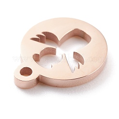 Ion Plating(IP) 304 Stainless Steel Charms&nbsp;STAS-Y002-15RG