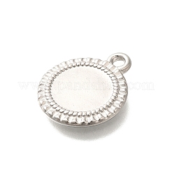 304 Stainless Steel Pendant Cabochon Settings&nbsp;STAS-I321-60P
