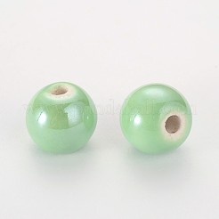 Glazed Porcelain Round Beads&nbsp;PORC-S489-10mm-M