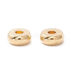 202ステンレスビーズ  ディスク/フラットラウンド  18KGP本金メッキ  5x2mm  穴：1.5mm&nbsp;X-STAS-P297-01C