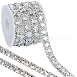 自己接着ガラスホットフィックスラインストーン  クリスタル  菱形  10x3mm&nbsp;DIY-WH20013-98A