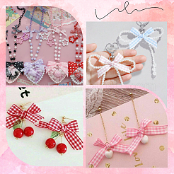 300Pcs 15 Colors Handmade Polyester Costume Accessories&nbsp;DIY-SP0004-98