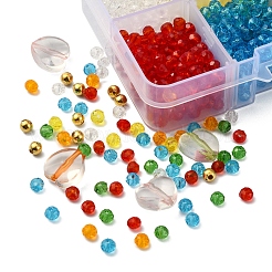 DIY Colorful Transparent Beads Bracelet Making Kit&nbsp;DIY-YW0005-45