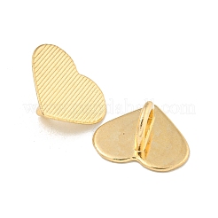 合金スライドチャーム  カドミウムフリー＆ニッケルフリー＆鉛フリー  ハート  ゴールドカラー  17x20x8mm  穴：6x5mm&nbsp;FIND-Z056-01G