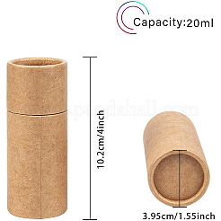 クラフト紙包装箱  ペン入れとお茶入れ用  チューブ  バリーウッド  10.2cm  容量：20ミリリットル&nbsp;CBOX-BC0001-26B-A
