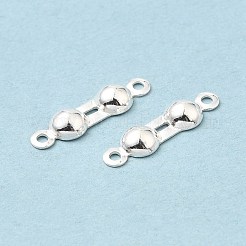 925スターリングシルバーボールチープ  銀  8x4mm  穴：1mm  内径：3mm  中心穴約0.6mm&nbsp;X-STER-E040-03B