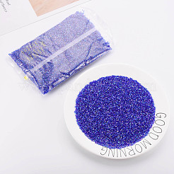 ガラス竹ビーズ  透明色の虹  ロージーブラウン  2.5~3x2mm  穴：0.9mm  約15000個/ポンド&nbsp;SEED-S032-10A-168