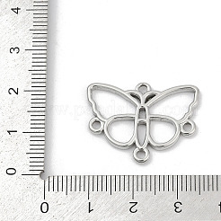 304ステンレススチールコネクタチャーム  蝶  ステンレス鋼色  19.5x26.5x2mm  穴：1.8mm&nbsp;STAS-Q350-02P