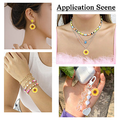 Translucent Resin Flower Pendants&nbsp;RESI-TAC0010-99