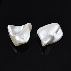 ABSプラスチックパール調ペンダント  ナゲット  乳白色  24x19.5x9mm  穴：1.2mm  約320個/500g&nbsp;KY-T023-019