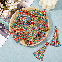 30Pcs Polyester Tassel Big Pendant Decorations&nbsp;FIND-FH0010-73