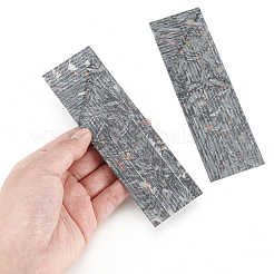 炭素繊維シート  ナイフハンドル作り用  長方形  グレー  135x41x1mm&nbsp;DIY-WH0488-94