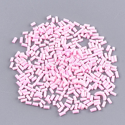 手作り樹脂粘土ネイルパーツ  ファッションネイルケア  穴がない  コラム  ピンク  2~6x1.5mm&nbsp;X-CLAY-T015-22O