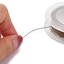Round Copper Wire for Jewelry Making&nbsp;CWIR-WH0001-0.4mm-01-1