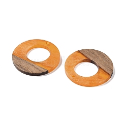 Resin & Wood Pendants&nbsp;WOOD-F015-14G