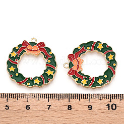 Eco-Friendly Alloy Enamel Pendants&nbsp;X-ENAM-Q437-060-NR