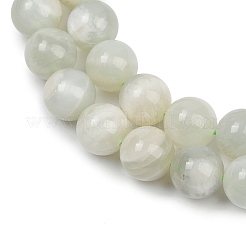 Natural Green Moonstone Beads Strands&nbsp;G-NH0060-A01-03