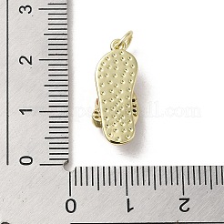 Brass Micro Pave Cubic Zirconia Pendants&nbsp;KK-E092-18G-05