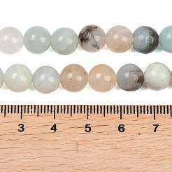 天然フラワーアマゾナイトビーズ連売り  ラウンド  8mm  穴：1.2mm  約45~48個/連  15インチ&nbsp;G-F415-8mm