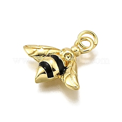 Brass Enamel Pendants&nbsp;KK-D343-06G