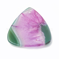 Dyed Natural Crackle Agate Pendants&nbsp;G-S330-05