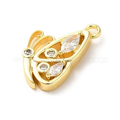Brass Micro Pave Cubic Zirconia Pendants&nbsp;LS-ZIRC-P113-02G