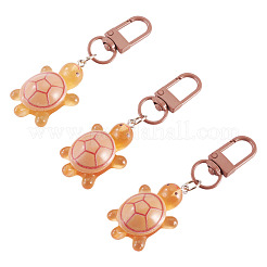 3Pcs Resin Tortoise Pendant Decorations&nbsp;HJEW-TA0001-39F