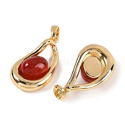 Natural Carnelian(Dyed & Heated) Pendants&nbsp;KK-P283-44G
