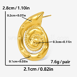 Stylish 304 Stainless Steel Conch Stud Earrings&nbsp;RY3082-2