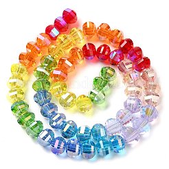 Electroplate Glass Beads Strands&nbsp;EGLA-C007-02