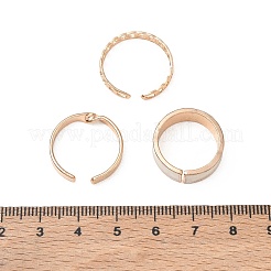 3Pcs Alloy Enamel Cuff Open Rings Set&nbsp;AL-CBAB7F6-01G