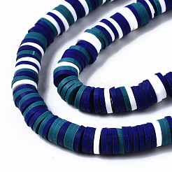 Handmade Polymer Clay Beads Strands&nbsp;CLAY-R089-6mm-138