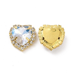 Heart Sew on Rhinestone&nbsp;X1-DIY-E062-03G-04