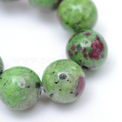 Round Dyed Natural Gemstone Bead Strands&nbsp;X-G-R345-8mm-15