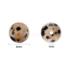 Natural Dalmatian Jasper Stone Bead Strands&nbsp;G-OC0001-56
