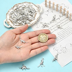 60Pcs 6 Styles Tibetan Style Alloy Pendants&nbsp;FIND-YW0011-71